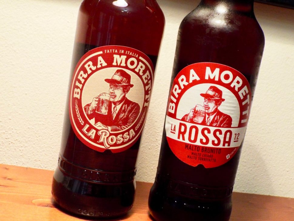 Birra La Rossa Moretti, colore brunito ed il suo gusto straordinariamente morbido e pieno con sentori di caramello e liquirizia, in perfetto equilibrio tra dolce e amaro.
