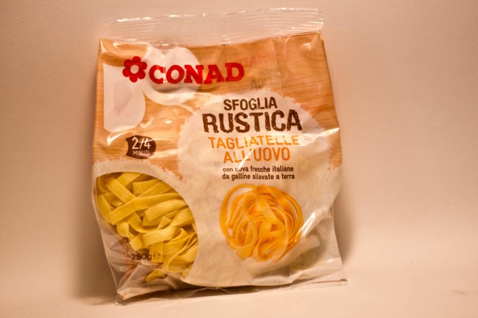 Rustic Conad egg tagliatelle